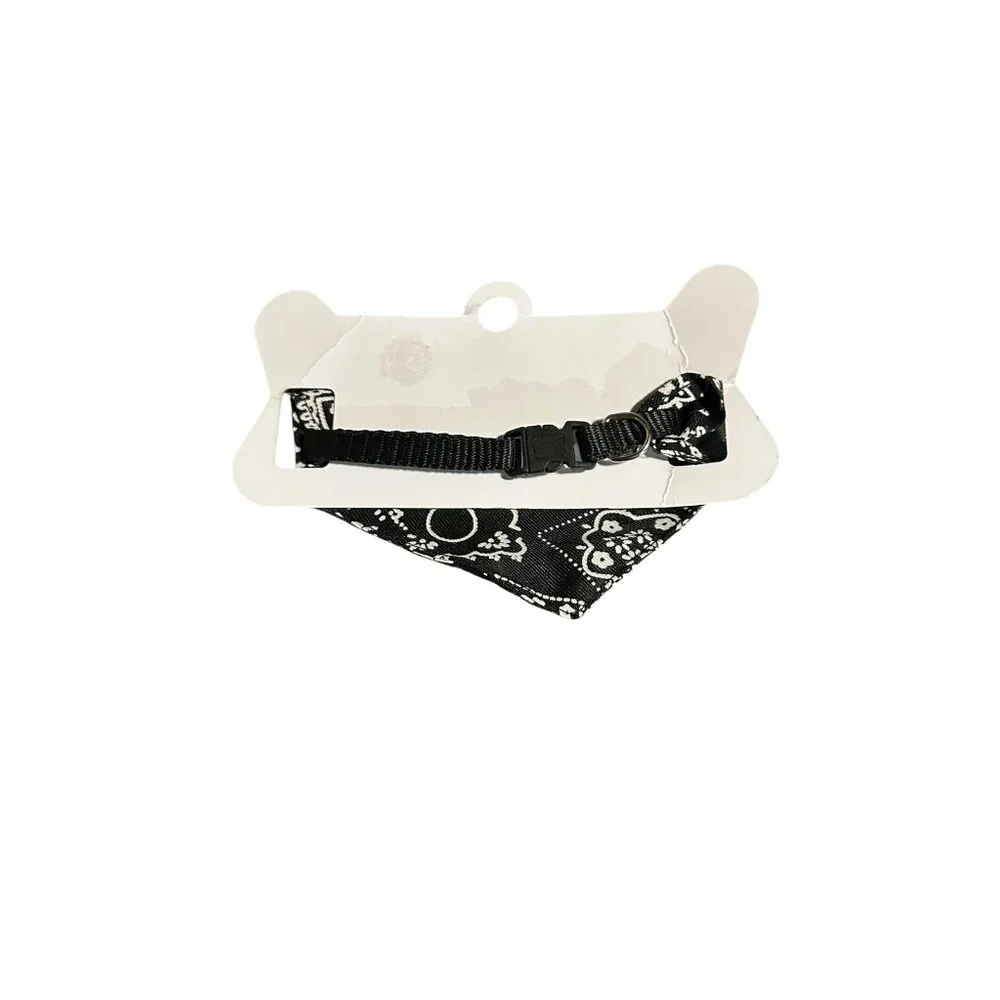 NEW small dog‎ collar with bandana black